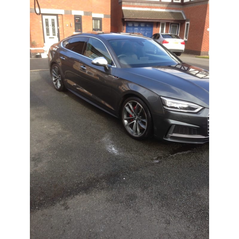 Black Audi, side